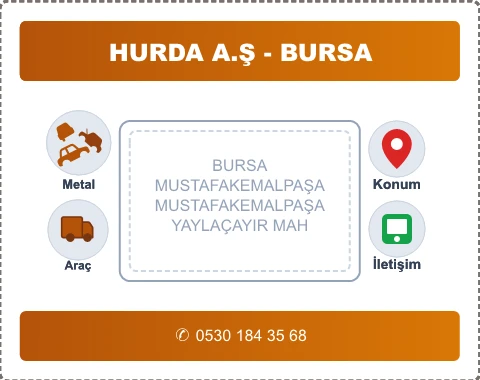 BURSA MUSTAFAKEMALPAŞA YAYLAÇAYIR MAH Hurda Alım