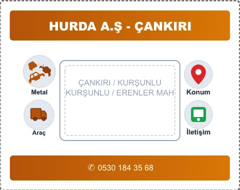 ÇANKIRI KURŞUNLU ERENLER MAH Hurda Alım