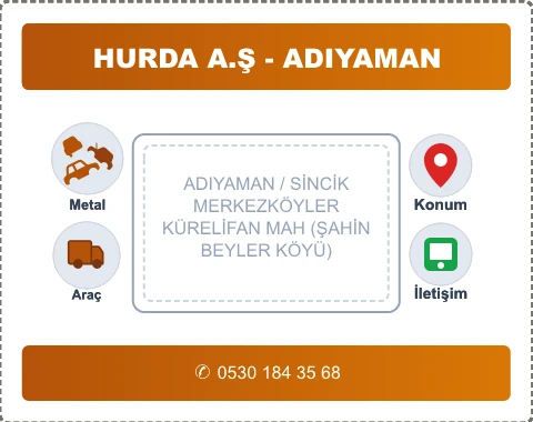 ADIYAMAN SİNCİK KÜRELİFAN MAH (ŞAHİNBEYLER KÖYÜ) Hurda Alım