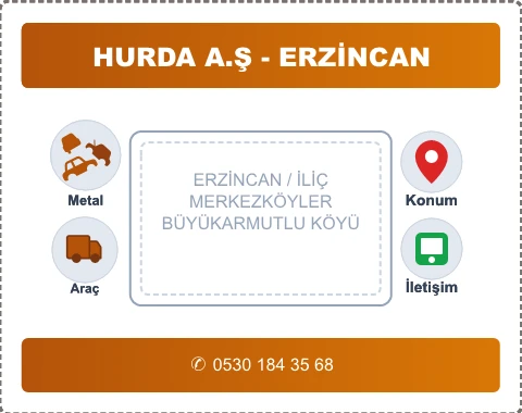 ERZİNCAN İLİÇ BÜYÜKARMUTLU KÖYÜ Hurda Alım