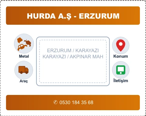 ERZURUM KARAYAZI AKPINAR MAH Hurda Alım