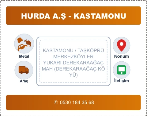 KASTAMONU TAŞKÖPRÜ YUKARI DEREKARAAĞAÇ MAH (DEREKARAAĞAÇ KÖYÜ) Hurda Alım
