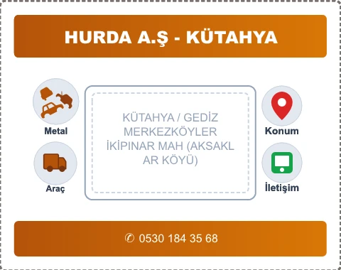 KÜTAHYA GEDİZ İKİPINAR MAH (AKSAKLAR KÖYÜ) Hurda Alım