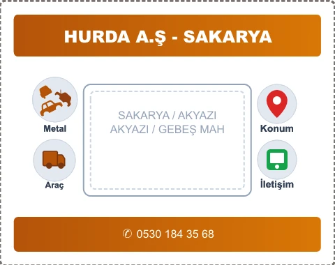 SAKARYA AKYAZI GEBEŞ MAH Hurda Alım
