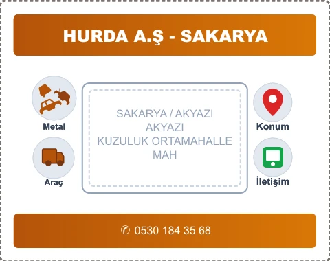SAKARYA AKYAZI KUZULUK ORTAMAHALLE MAH Hurda Alım