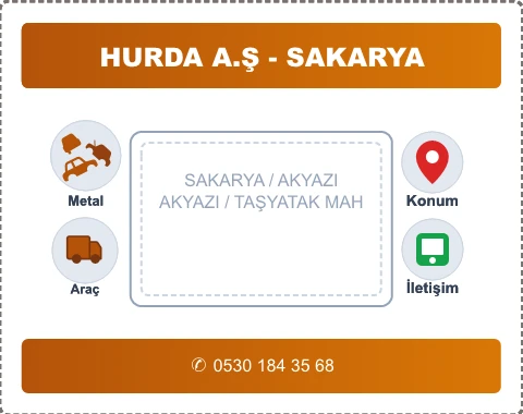 SAKARYA AKYAZI TAŞYATAK MAH Hurda Alım