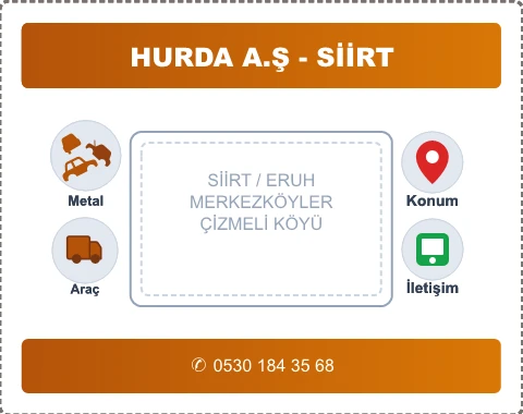 SİİRT ERUH ÇİZMELİ KÖYÜ Hurda Alım
