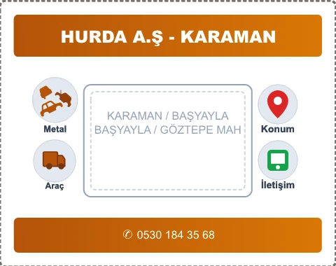 KARAMAN BAŞYAYLA GÖZTEPE MAH Hurda Alım