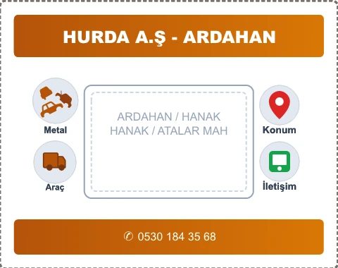ARDAHAN HANAK ATALAR MAH Hurda Alım