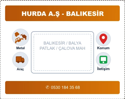 BALIKESİR BALYA ÇALOVA MAH Hurda Alım