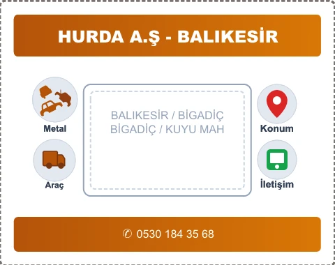BALIKESİR BİGADİÇ KUYU MAH Hurda Alım