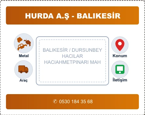 BALIKESİR DURSUNBEY HACIAHMETPINARI MAH Hurda Alım